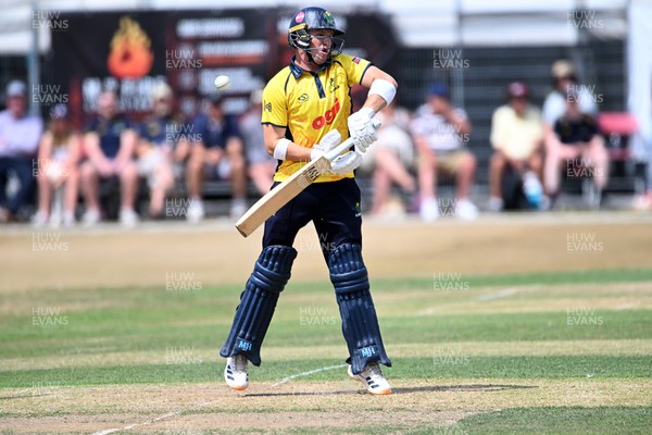 240726 - Glamorgan v Yorkshire - Metro Bank One Day Cup Men - Alex Horton of Glamorgan batting