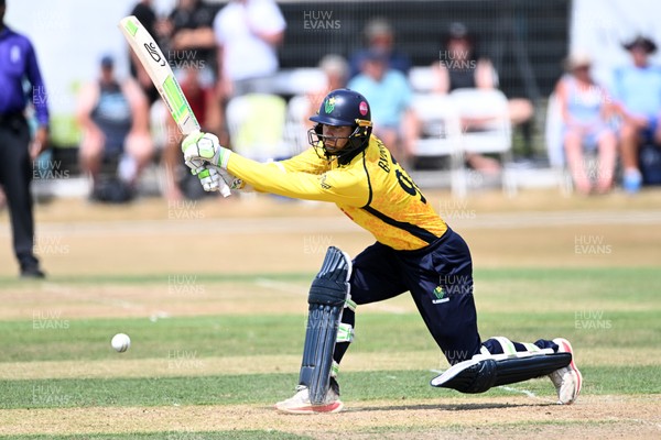240726 - Glamorgan v Yorkshire - Metro Bank One Day Cup Men - Eddie Byrom of Glamorgan batting