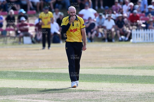 240726 - Glamorgan v Yorkshire - Metro Bank One Day Cup Men - Dejected Jamie Mcilroy of Glamorgan at the end of the match