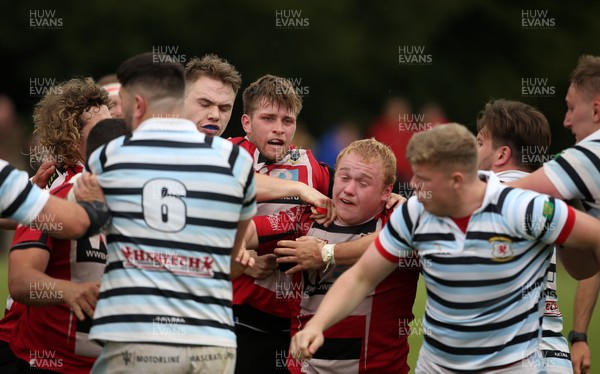 180519 - Glamorgan Wanderers v Brecon RFC - WRU Championship Play off - Tempers between the two teams boil over in the second half