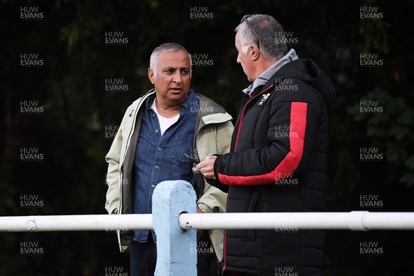 040926 - Glamorgan Wanderers v Mountain Ash - Championship East - Picture shows Geraint John, WRU Community Director (left) and Ashok Ahir, WRU Director of Corporate Affairs in attendance 
