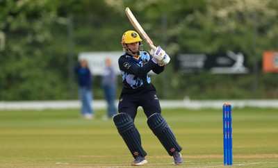 050525 - Glamorgan Women v Gloucestershire Women, Vitality T20 Women’s County Cup - Daisy Jeanes of Glamorgan Women plays a shot