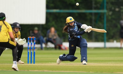 050525 - Glamorgan Women v Gloucestershire Women, Vitality T20 Women’s County Cup - Bea Ellis of Glamorgan Women plays a shot