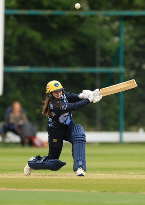 050525 - Glamorgan Women v Gloucestershire Women, Vitality T20 Women’s County Cup - Bea Ellis of Glamorgan Women plays a shot