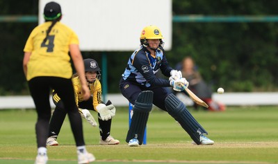 050525 - Glamorgan Women v Gloucestershire Women, Vitality T20 Women’s County Cup - Lauren Parfitt of Glamorgan Women plays a shot