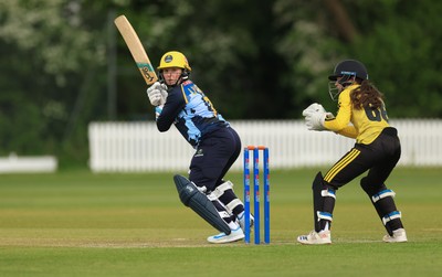 050525 - Glamorgan Women v Gloucestershire Women, Vitality T20 Women’s County Cup - Lauren Parfitt of Glamorgan Women plays a shot