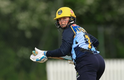 050525 - Glamorgan Women v Gloucestershire Women, Vitality T20 Women’s County Cup - Lauren Parfitt of Glamorgan Women plays a shot