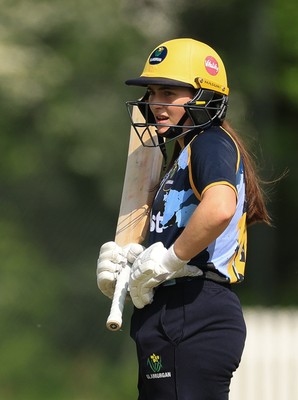 050525 - Glamorgan Women v Gloucestershire Women, Vitality T20 Women’s County Cup - Bea Ellis of Glamorgan Women plays a shot