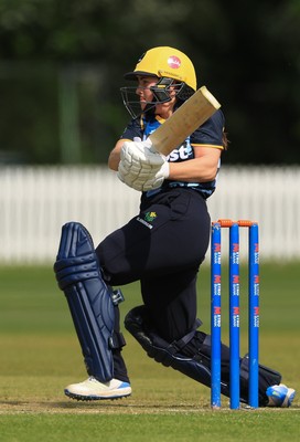 050525 - Glamorgan Women v Gloucestershire Women, Vitality T20 Women’s County Cup - Bea Ellis of Glamorgan Women plays a shot
