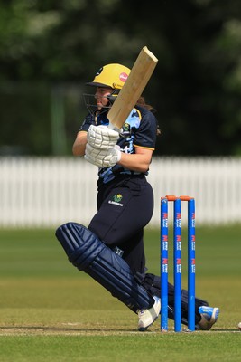050525 - Glamorgan Women v Gloucestershire Women, Vitality T20 Women’s County Cup - Bea Ellis of Glamorgan Women plays a shot