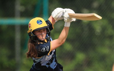 050525 - Glamorgan Women v Gloucestershire Women, Vitality T20 Women’s County Cup - Bea Ellis of Glamorgan Women plays a shot
