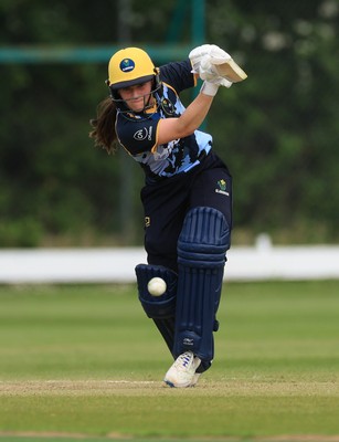 050525 - Glamorgan Women v Gloucestershire Women, Vitality T20 Women’s County Cup - Bea Ellis of Glamorgan Women plays a shot
