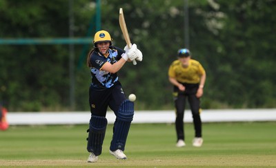 050525 - Glamorgan Women v Gloucestershire Women, Vitality T20 Women’s County Cup - Bea Ellis of Glamorgan Women plays a shot
