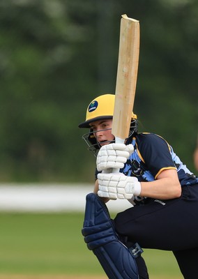 050525 - Glamorgan Women v Gloucestershire Women, Vitality T20 Women’s County Cup - Bea Ellis of Glamorgan Women plays a shot