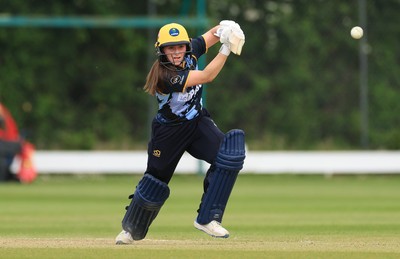 050525 - Glamorgan Women v Gloucestershire Women, Vitality T20 Women’s County Cup - Bea Ellis of Glamorgan Women plays a shot