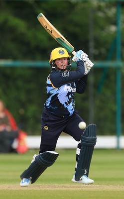 050525 - Glamorgan Women v Gloucestershire Women, Vitality T20 Women’s County Cup - Lauren Parfitt of Glamorgan Women plays a shot
