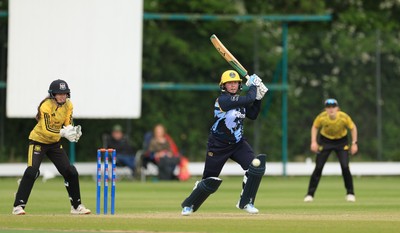 050525 - Glamorgan Women v Gloucestershire Women, Vitality T20 Women’s County Cup - Lauren Parfitt of Glamorgan Women plays a shot