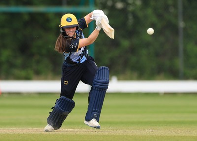 050525 - Glamorgan Women v Gloucestershire Women, Vitality T20 Women’s County Cup - Bea Ellis of Glamorgan Women plays a shot