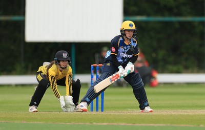 050525 - Glamorgan Women v Gloucestershire Women, Vitality T20 Women’s County Cup - Emily Burke of Glamorgan Women plays a shot