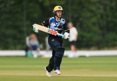 050525 - Glamorgan Women v Gloucestershire Women, Vitality T20 Women’s County Cup - Emily Burke of Glamorgan Women plays a shot