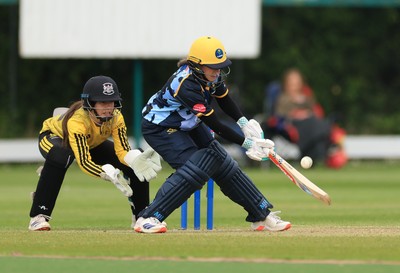 050525 - Glamorgan Women v Gloucestershire Women, Vitality T20 Women’s County Cup - Emily Burke of Glamorgan Women plays a shot