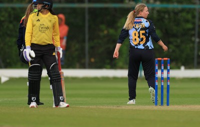 050525 - Glamorgan Women v Gloucestershire Women, Vitality T20 Women’s County Cup - Gemma Porter of Glamorgan Women bowls
