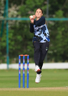 050525 - Glamorgan Women v Gloucestershire Women, Vitality T20 Women’s County Cup - Eve Jackson of Glamorgan Women bowls