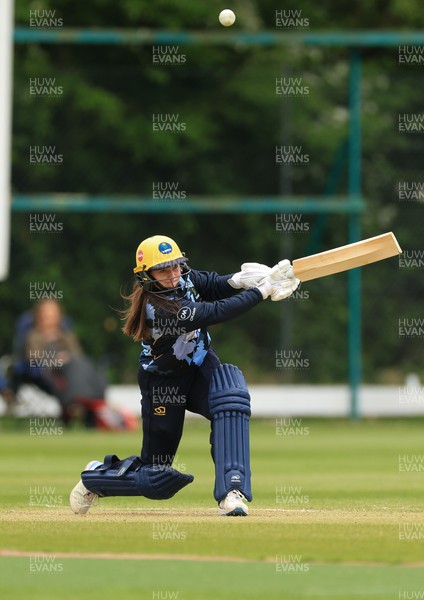 050525 - Glamorgan Women v Gloucestershire Women, Vitality T20 Women’s County Cup - Bea Ellis of Glamorgan Women plays a shot
