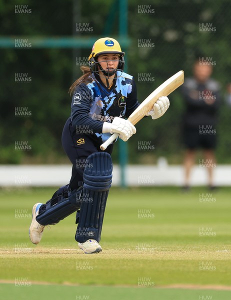 050525 - Glamorgan Women v Gloucestershire Women, Vitality T20 Women’s County Cup - Bea Ellis of Glamorgan Women plays a shot