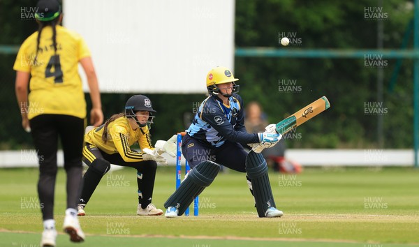 050525 - Glamorgan Women v Gloucestershire Women, Vitality T20 Women’s County Cup - Lauren Parfitt of Glamorgan Women plays a shot