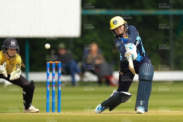 050525 - Glamorgan Women v Gloucestershire Women, Vitality T20 Women’s County Cup - Lauren Parfitt of Glamorgan Women plays a shot