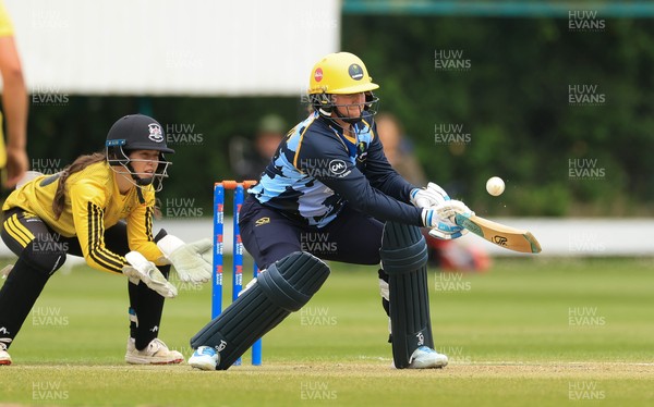 050525 - Glamorgan Women v Gloucestershire Women, Vitality T20 Women’s County Cup - Lauren Parfitt of Glamorgan Women plays a shot