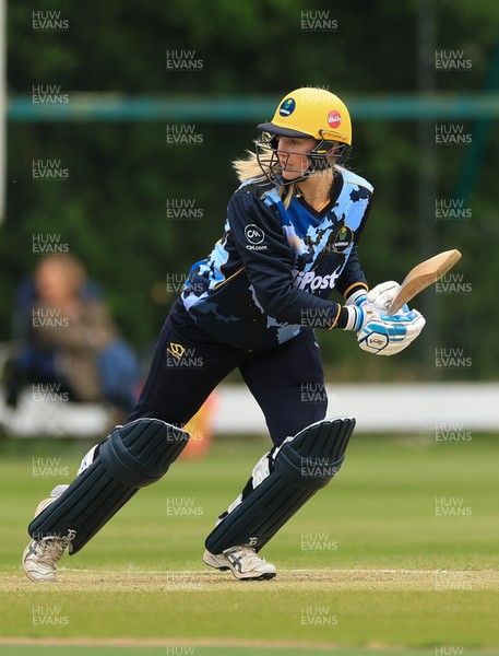 050525 - Glamorgan Women v Gloucestershire Women, Vitality T20 Women’s County Cup - Charlotte Scarborough of Glamorgan Women plays a shot
