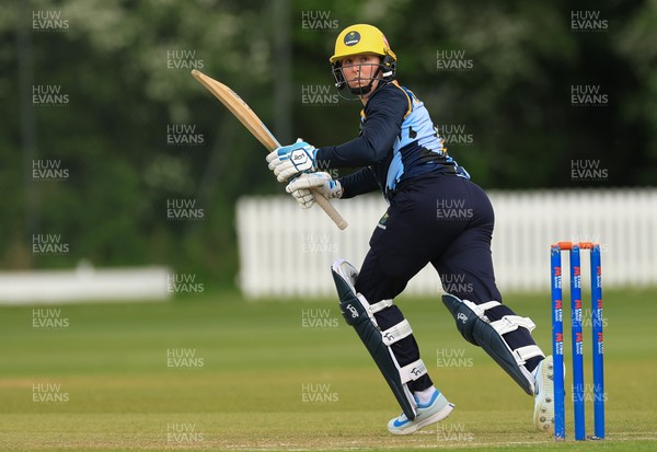 050525 - Glamorgan Women v Gloucestershire Women, Vitality T20 Women’s County Cup - Lauren Parfitt of Glamorgan Women plays a shot