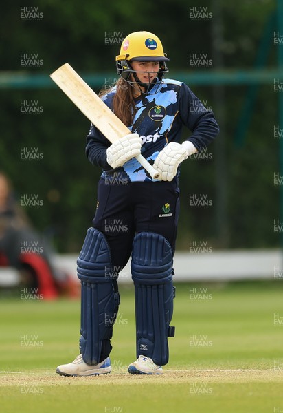 050525 - Glamorgan Women v Gloucestershire Women, Vitality T20 Women’s County Cup - Bea Ellis of Glamorgan Women plays a shot