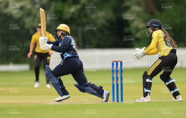 050525 - Glamorgan Women v Gloucestershire Women, Vitality T20 Women’s County Cup - Bea Ellis of Glamorgan Women plays a shot