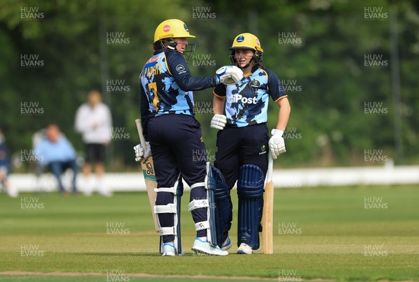 050525 - Glamorgan Women v Gloucestershire Women, Vitality T20 Women’s County Cup - Lauren Parfitt and Bea Ellis of Glamorgan Women