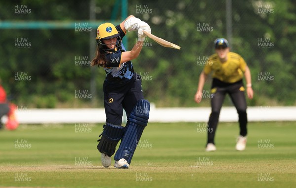 050525 - Glamorgan Women v Gloucestershire Women, Vitality T20 Women’s County Cup - Bea Ellis of Glamorgan Women plays a shot
