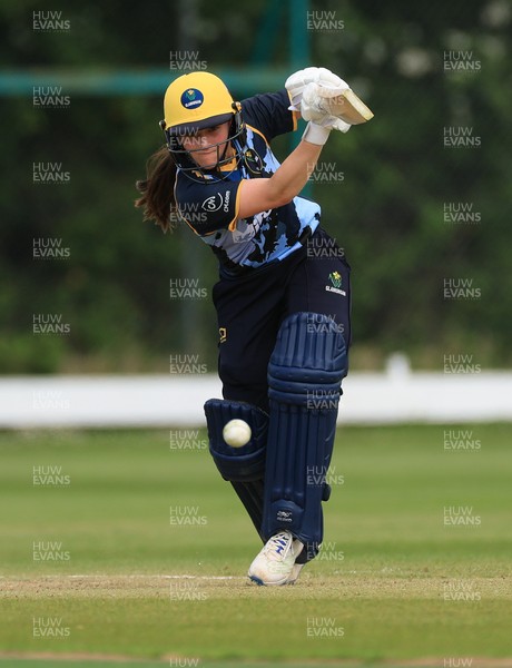 050525 - Glamorgan Women v Gloucestershire Women, Vitality T20 Women’s County Cup - Bea Ellis of Glamorgan Women plays a shot