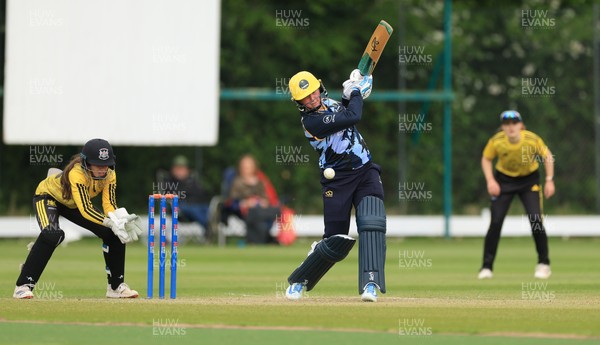 050525 - Glamorgan Women v Gloucestershire Women, Vitality T20 Women’s County Cup - Lauren Parfitt of Glamorgan Women plays a shot