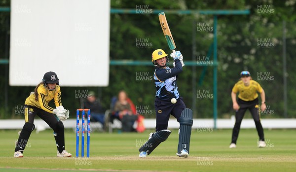 050525 - Glamorgan Women v Gloucestershire Women, Vitality T20 Women’s County Cup - Lauren Parfitt of Glamorgan Women plays a shot