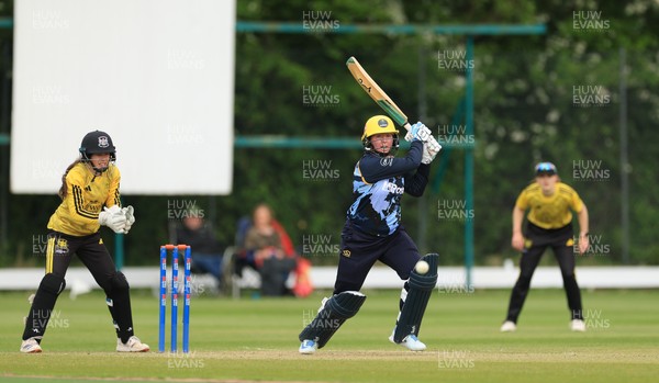 050525 - Glamorgan Women v Gloucestershire Women, Vitality T20 Women’s County Cup - Lauren Parfitt of Glamorgan Women plays a shot