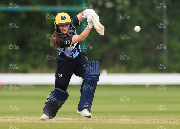 050525 - Glamorgan Women v Gloucestershire Women, Vitality T20 Women’s County Cup - Bea Ellis of Glamorgan Women plays a shot