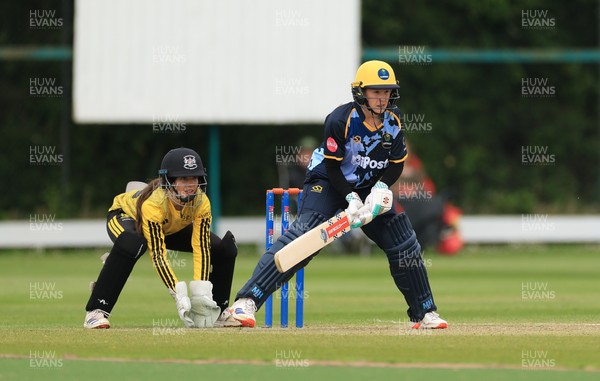 050525 - Glamorgan Women v Gloucestershire Women, Vitality T20 Women’s County Cup - Emily Burke of Glamorgan Women plays a shot