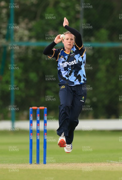 050525 - Glamorgan Women v Gloucestershire Women, Vitality T20 Women’s County Cup - Emily Burke of Glamorgan Women bowls