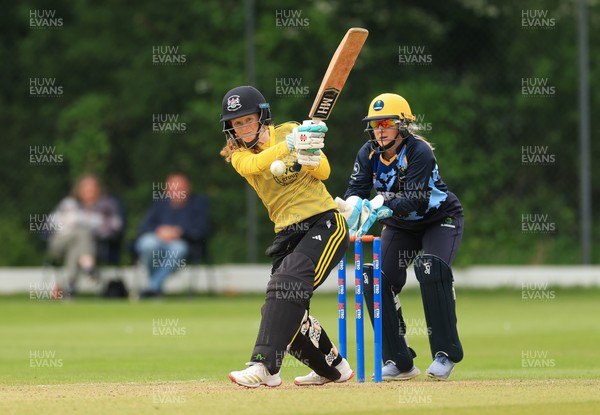 050525 - Glamorgan Women v Gloucestershire Women, Vitality T20 Women’s County Cup - Georgina Cant of Gloucestershire plays a shot