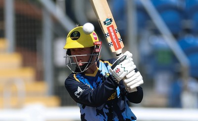120726 - Glamorgan Women v Gloucestershire Women, Vitality Blast Women League 2 Final - Daisy Jeanes of Glamorgan Women plays a shot