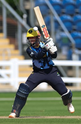 120726 - Glamorgan Women v Gloucestershire Women, Vitality Blast Women League 2 Final - Daisy Jeanes of Glamorgan Women plays a shot