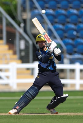 120726 - Glamorgan Women v Gloucestershire Women, Vitality Blast Women League 2 Final - Daisy Jeanes of Glamorgan Women plays a shot