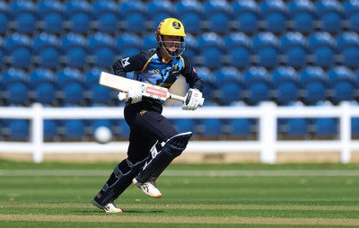 120726 - Glamorgan Women v Gloucestershire Women, Vitality Blast Women League 2 Final - Daisy Jeanes of Glamorgan Women plays a shot